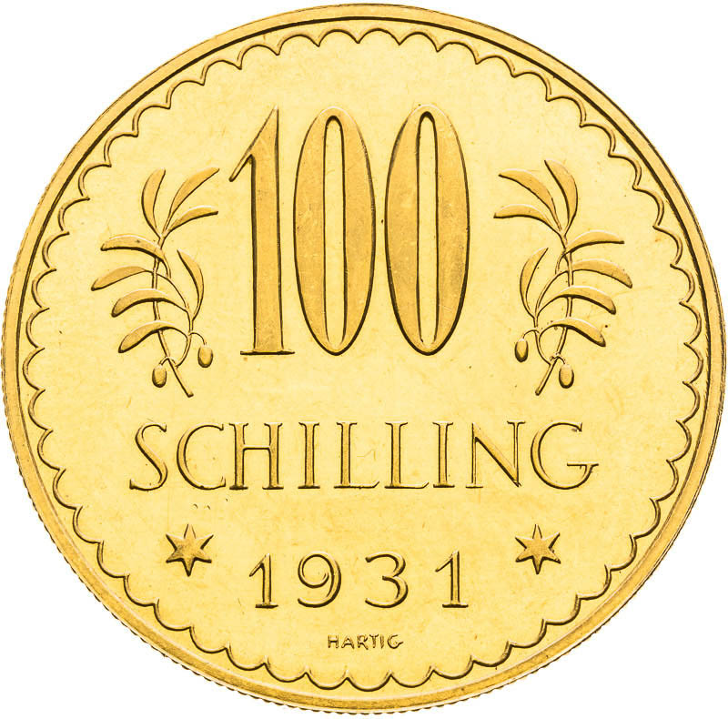 100 Schilling 1931 - back