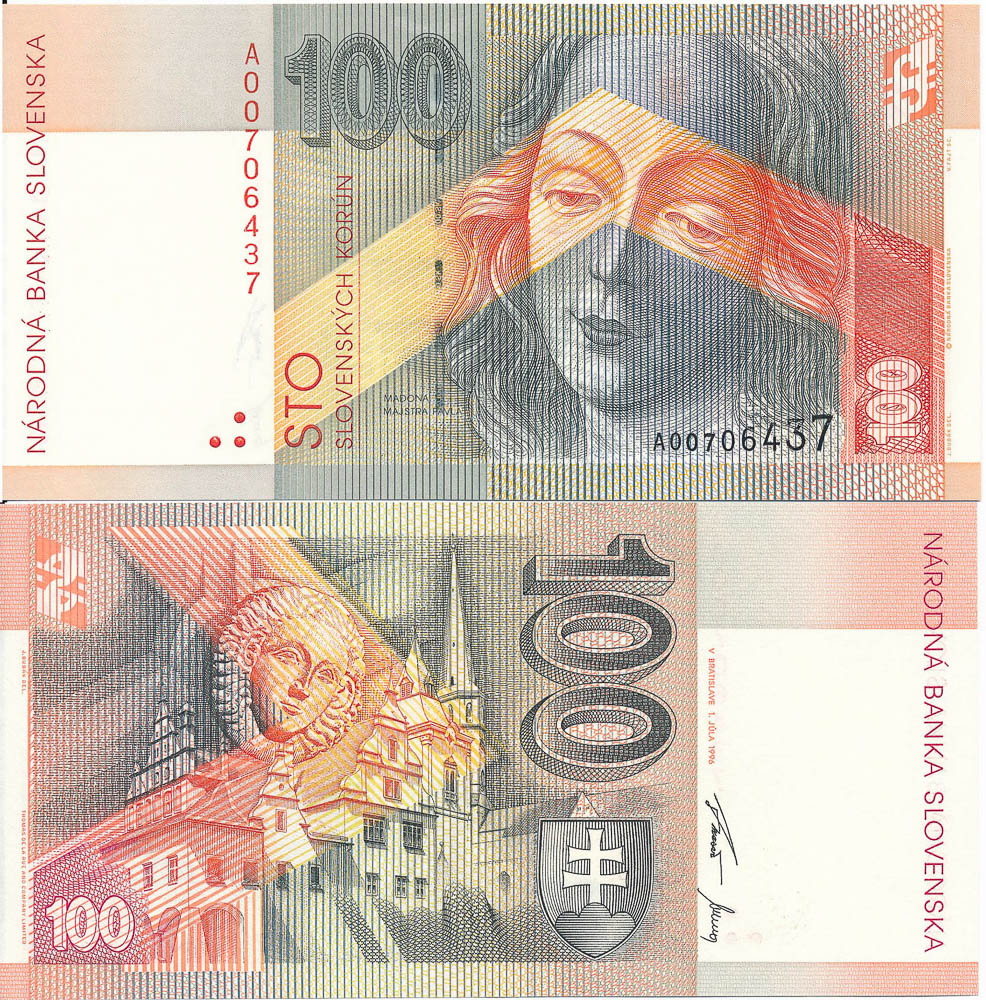 100Koruna 1996 - front