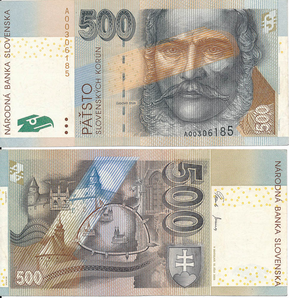 500 Koruna 2006 A - back