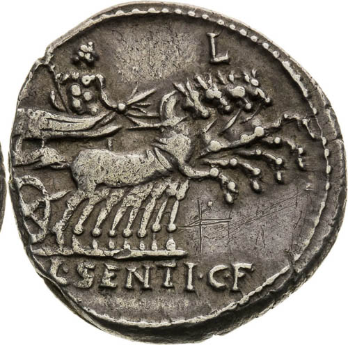 Denar (101 BC) - back