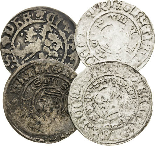 Prague Groschen (4 pcs) - front