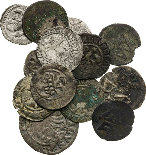 Halfgroschen, Weisspfennig , Kleinpfennig (15th/16th century) (13 pcs) - front