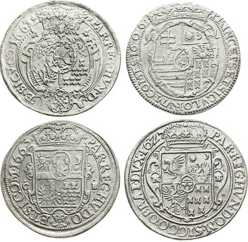 Thaler 1606-1663 (4 pcs) - back