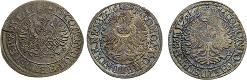 3 Kreutzer 1675-1677 (3 pcs) - front