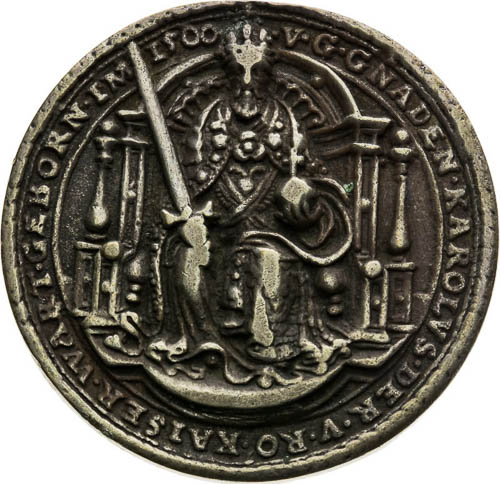 Silver medal (1550) - back