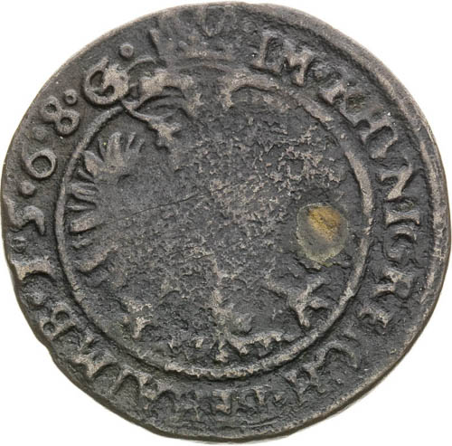 Raitpfennig 1568 - back