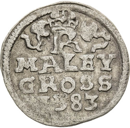Kleingroschen 1583 - back