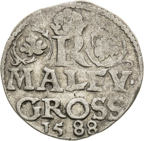Kleingroschen 1588 - back