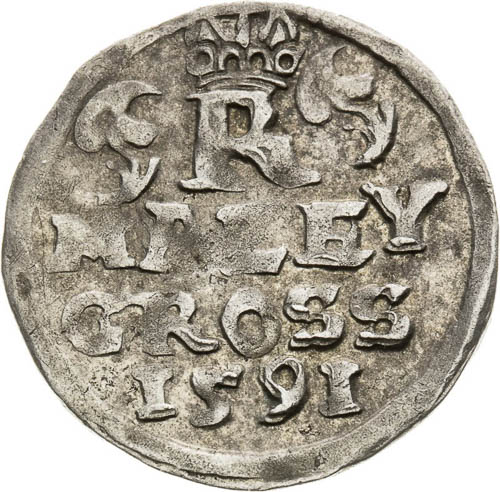 Kleingroschen 1591 - back