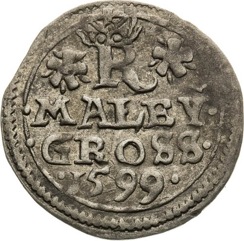 Kleingroschen 1599 - back