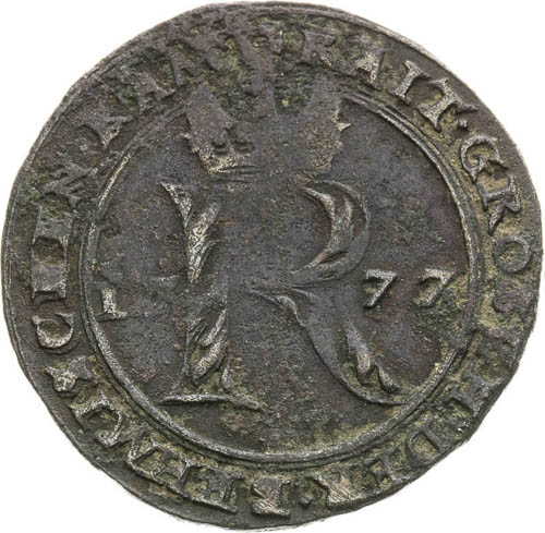 Raitpfennig 1577 - front