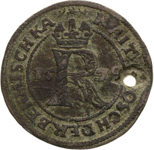 Raitpfennig 1579 - back