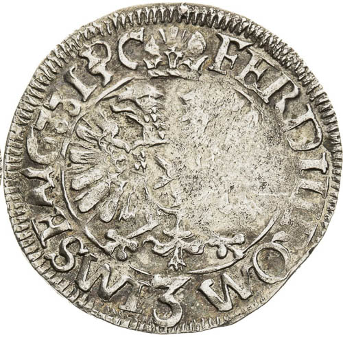 3 Kreutzer 1633 - back