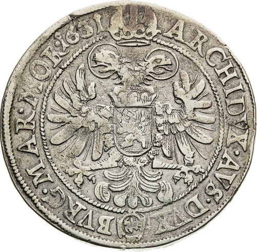 Thaler 1631 - back