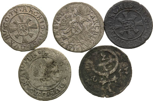 Kreutzer, Gröschel (17th century) (5 pcs) - front