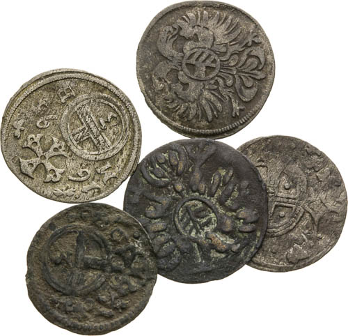 Greschel 1624, 1650, 1671, 1695 (2) (5 pcs) - front