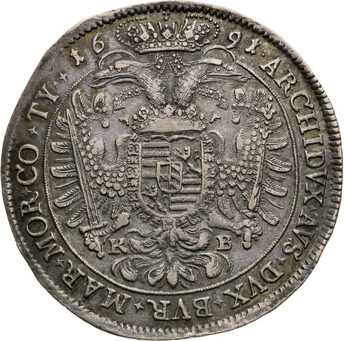 Thaler 1691 - back