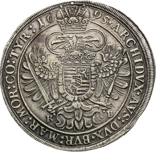 Thaler 1695 - back