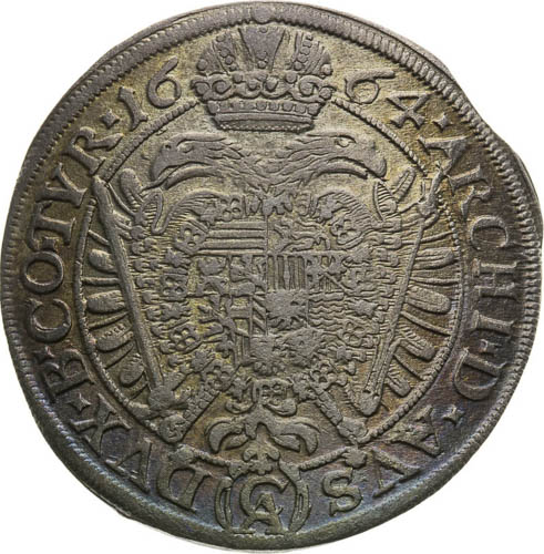 XV Kreutzer 1664 - back