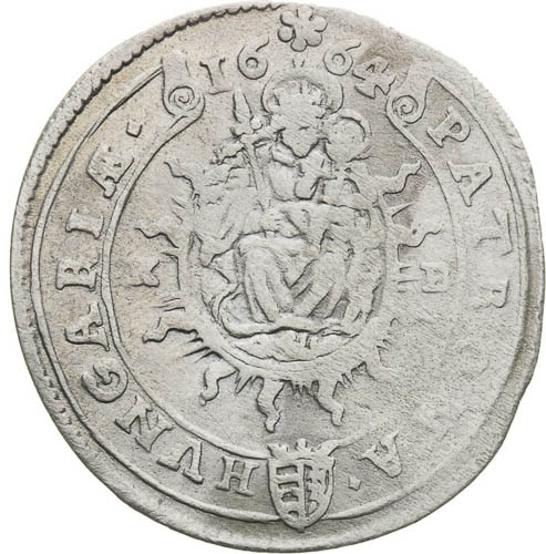 XV Kreutzer 1664 - back