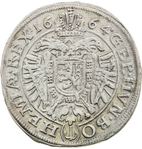 XV Kreutzer 1664 - back