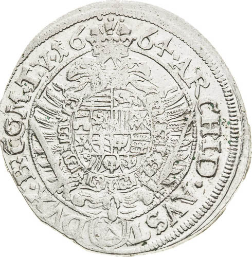 XV Kreutzer 1664 - back