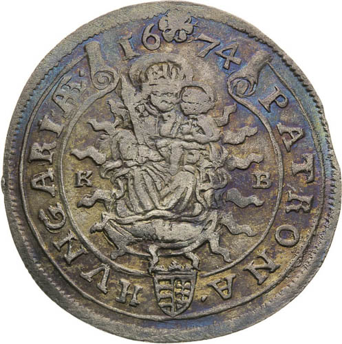XV Kreutzer 1674 - back
