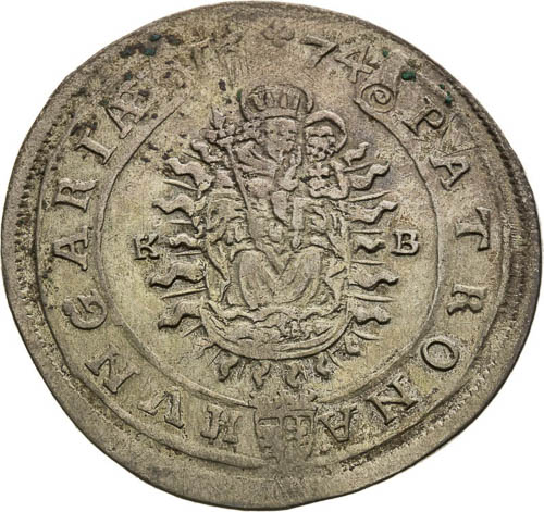 XV Kreutzer 1674 - back