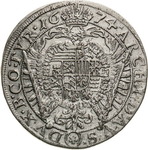 XV  Kreutzer 1674 - back