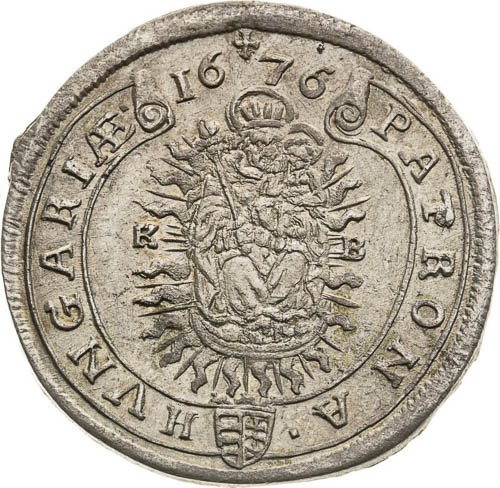 XV Kreutzer 1676 - back