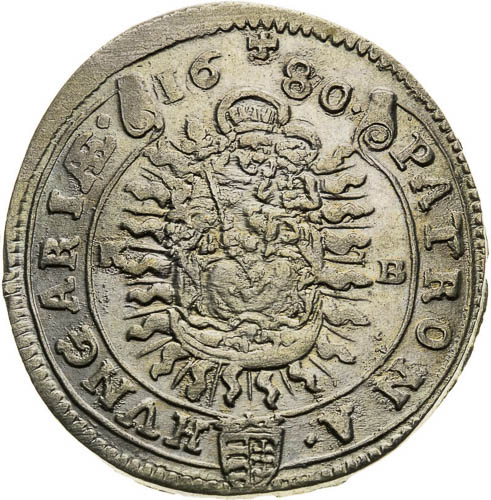 XV Kreutzer 1680 - back