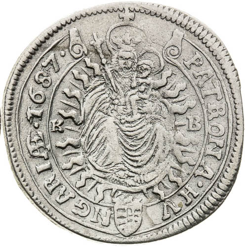 XV Kreutzer 1687 - back