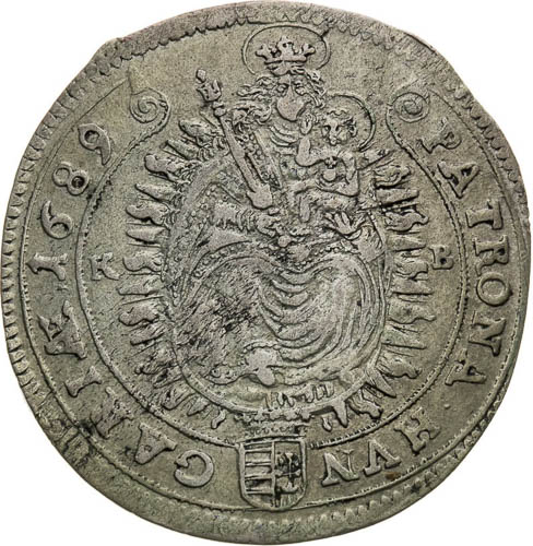 XV Kreutzer 1689 - back