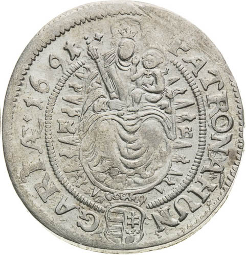 XV Kreutzer 1691 - back