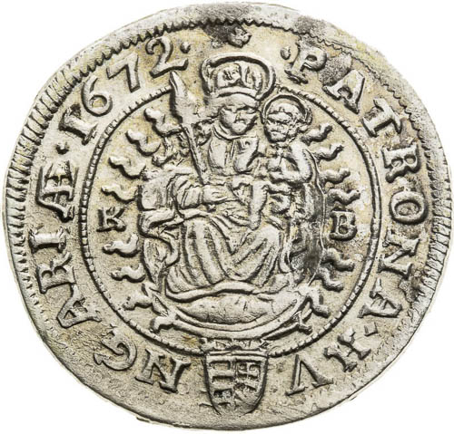 VI Kreutzer 1672 - back
