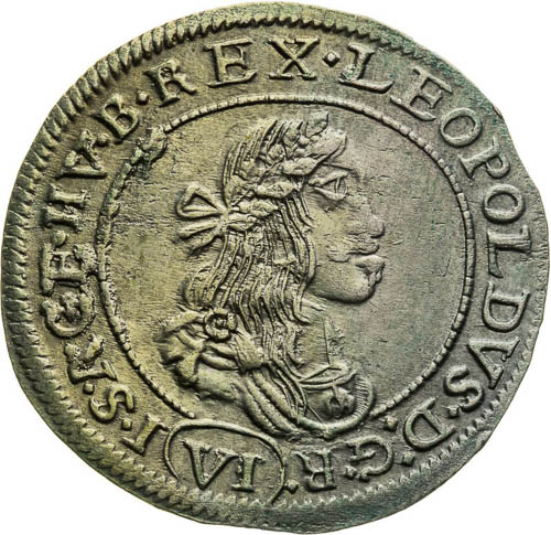 VI Kreutzer 1672 - front