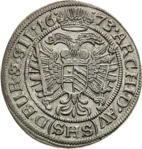 VI Kreutzer 1673 - back