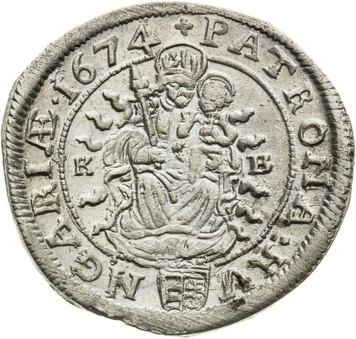 VI Kreutzer 1674 - back