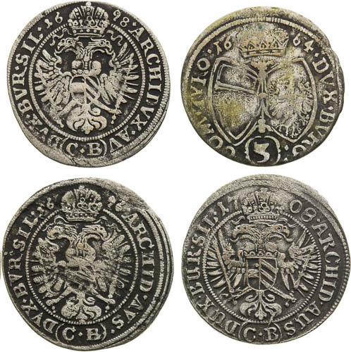 3 Kreutzer (4 pcs)  - back