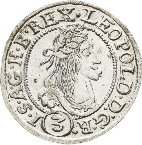 3 Kreutzer 1666 - front