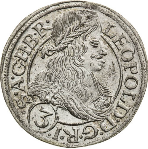 3 Kreutzer 1667 - front