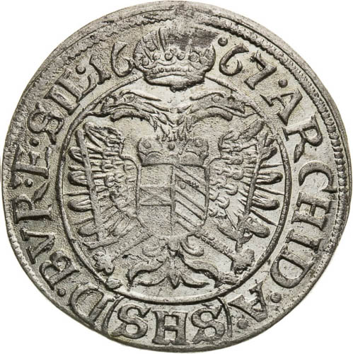 3 Kreutzer 1667 - back