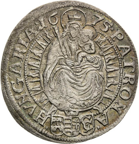 3 Kreutzer 1675 - back