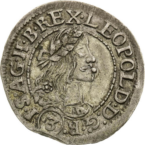 3 Kreutzer 1675 - front