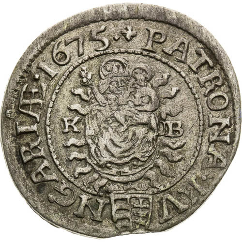 3 Kreutzer 1675 - back