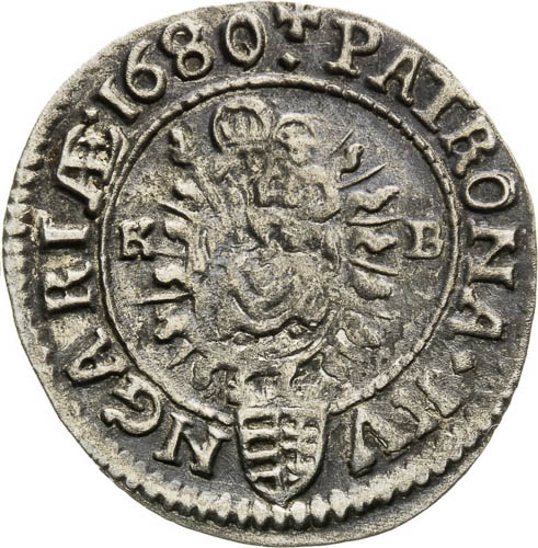 3 Kreutzer 1680 - back