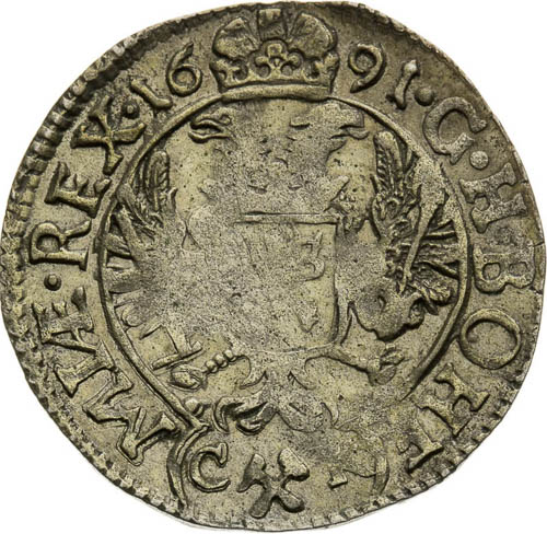 3 Kreutzer 1691 - back