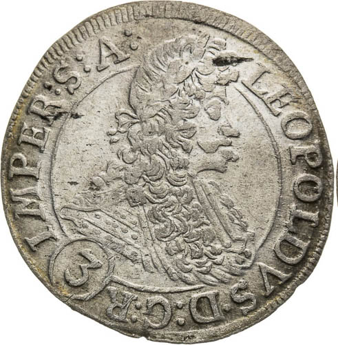 3 Kreutzer 1695 - front