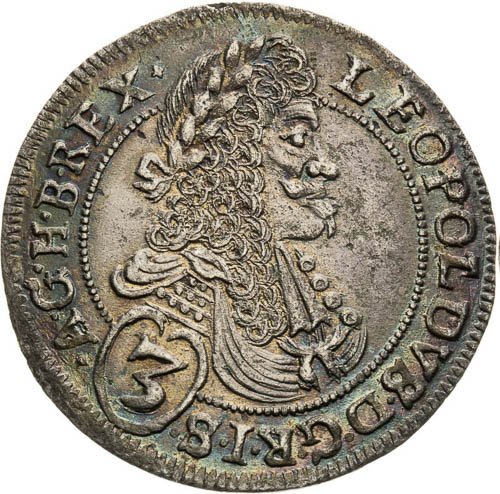 3 Kreutzer 1696 - front