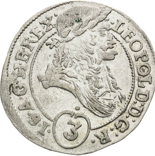 3 Kreutzer 1696 - front